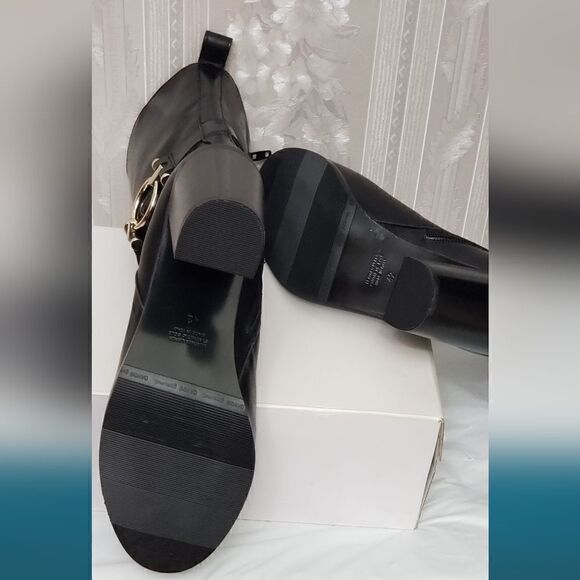 Napoleoni Genuine Leather Ankle Heels Buckle Boots Size 42 or US 11 - Picture 7 of 8